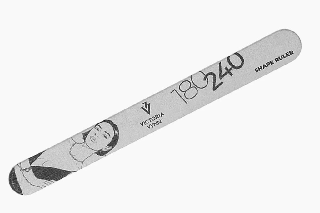 Victoria Vynn Straight Slim 180/240 Nail File Shape Ruller - 1pc
