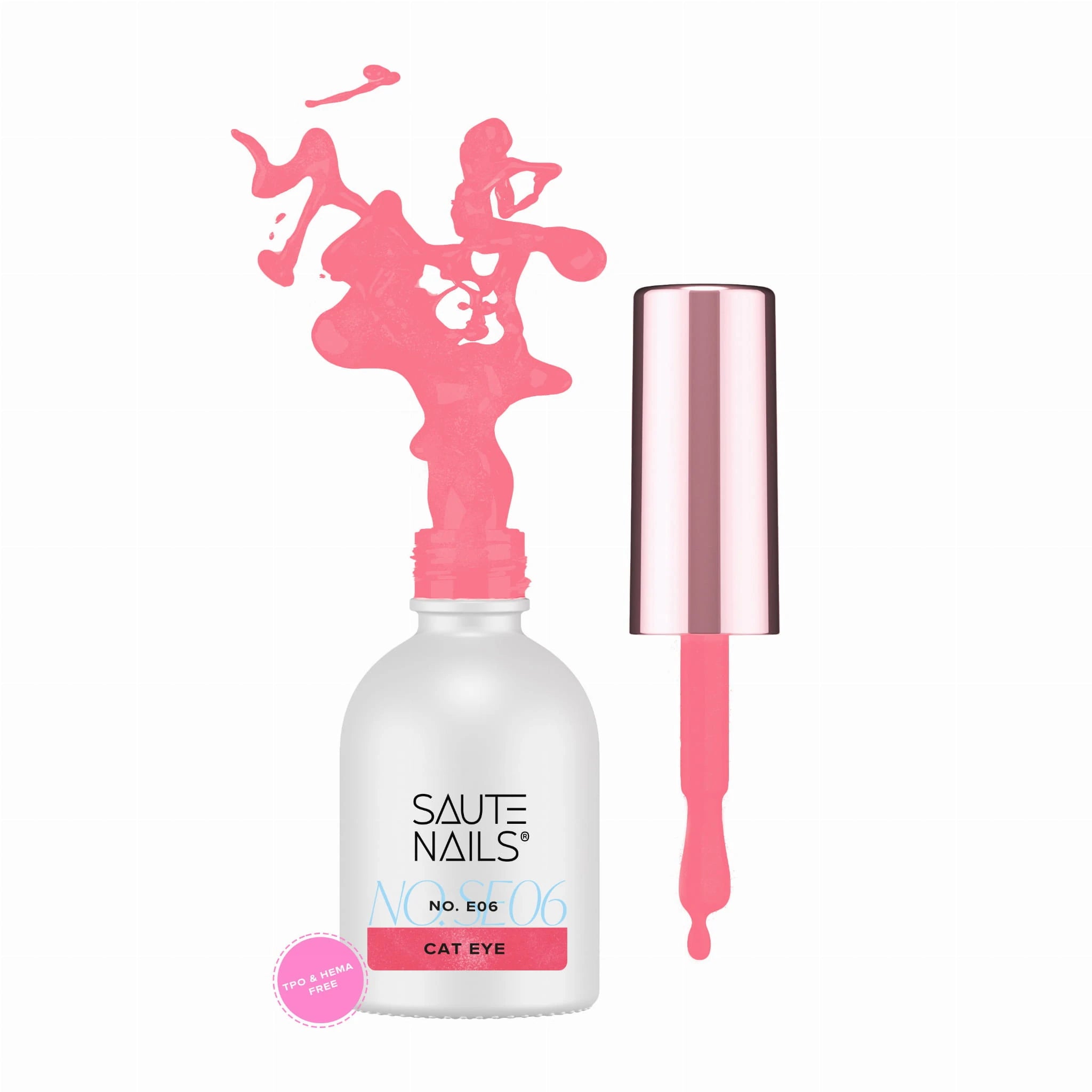 Saute Nails Cat Eye Effect UV/LED Hybrid Gel Polish - E06
