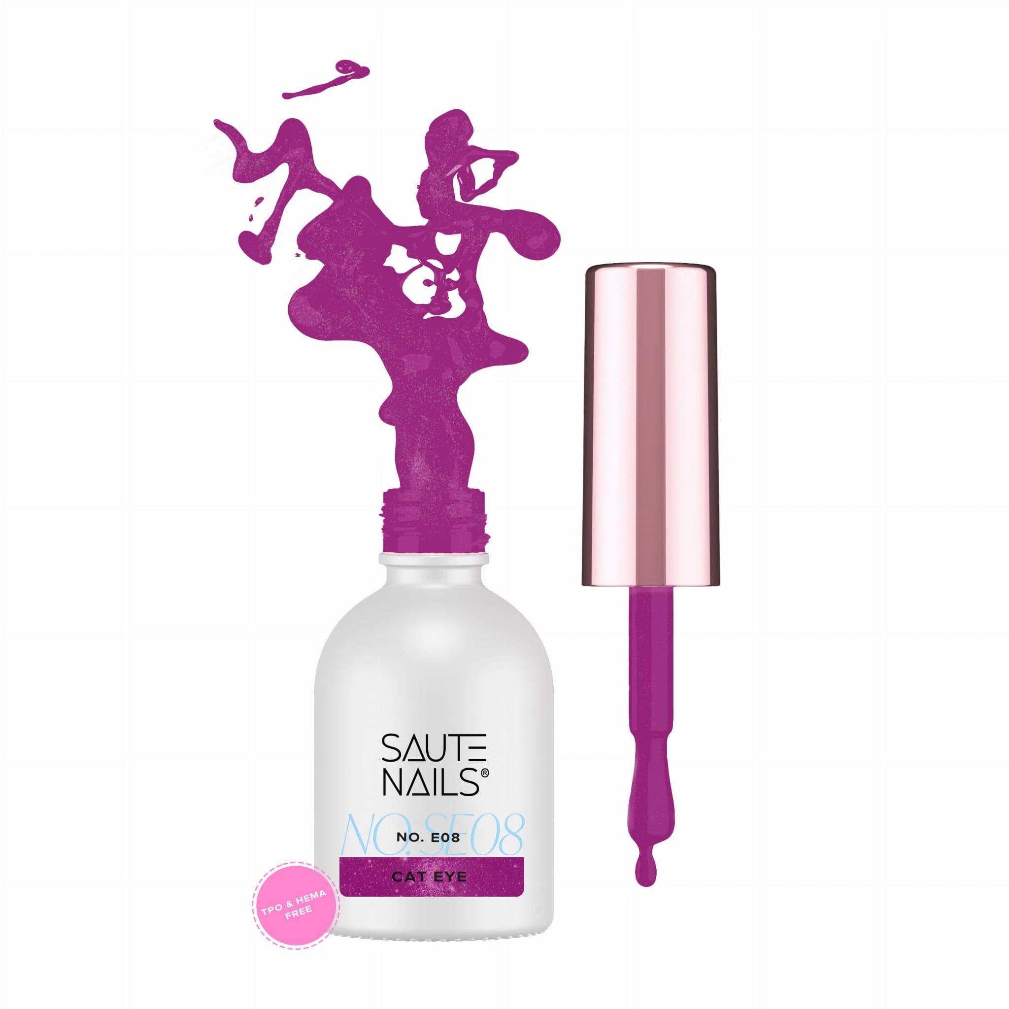 Saute Nails Cat Eye Effect UV/LED Hybrid Gel Polish - E08