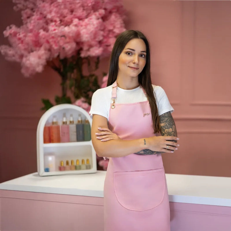 Julia Nessa Beauty Apron - Powder Pink