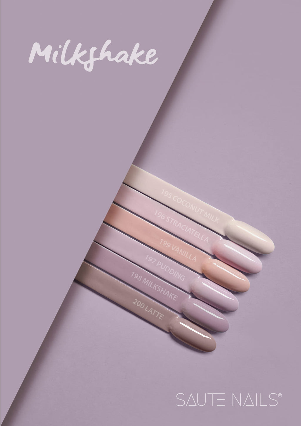 Saute Nails S198 Milkshake Gel Polish - 8ml