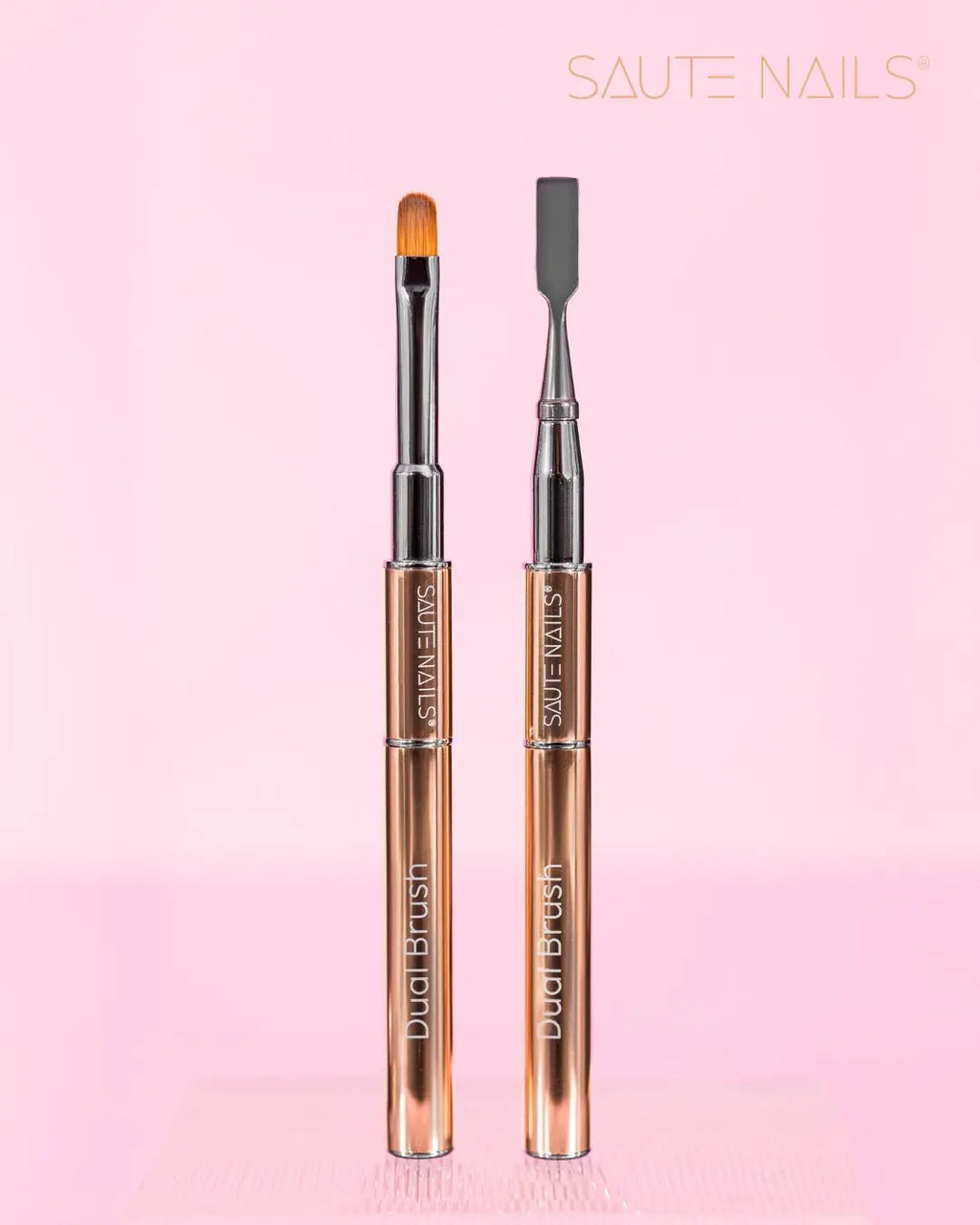 Saute Nails Dual Ended Acrylogel Brush & Spatula #6