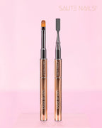 Saute Nails Dual Ended Acrylogel Brush & Spatula #6