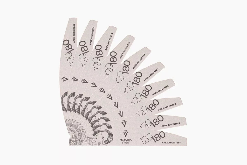 Victoria Vynn Apex Architect Crescent 120/180 Nail File - 10 pcs