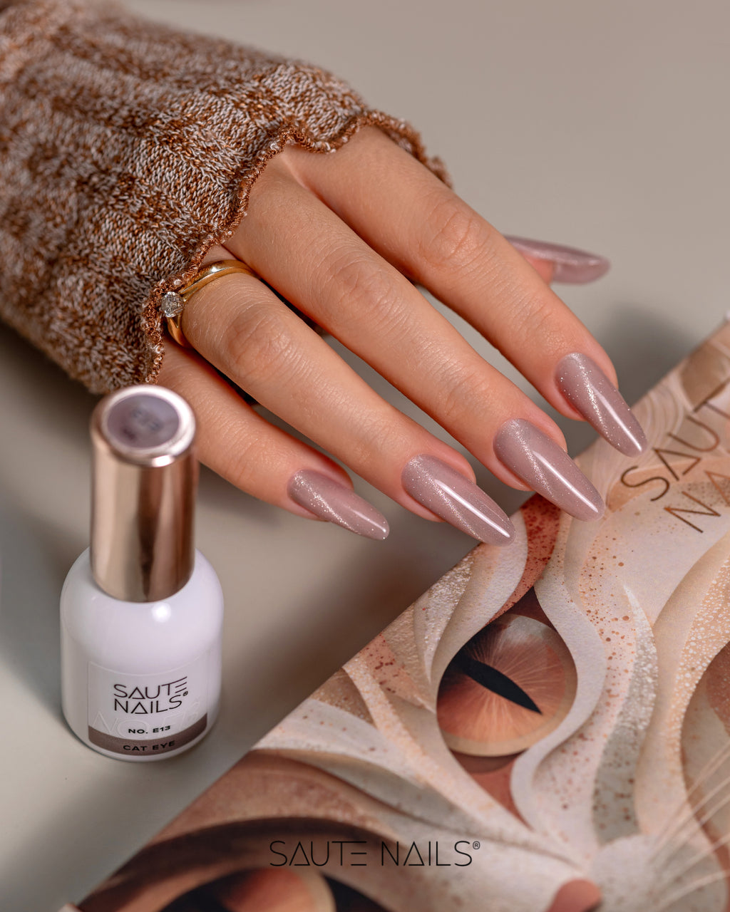 Saute Nails Cat Eye Effect UV/LED Hybrid Gel Polish - E13
