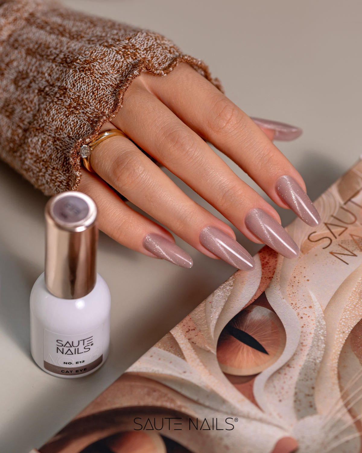Saute Nails Cat Eye Effect UV/LED Hybrid Gel Polish - E13