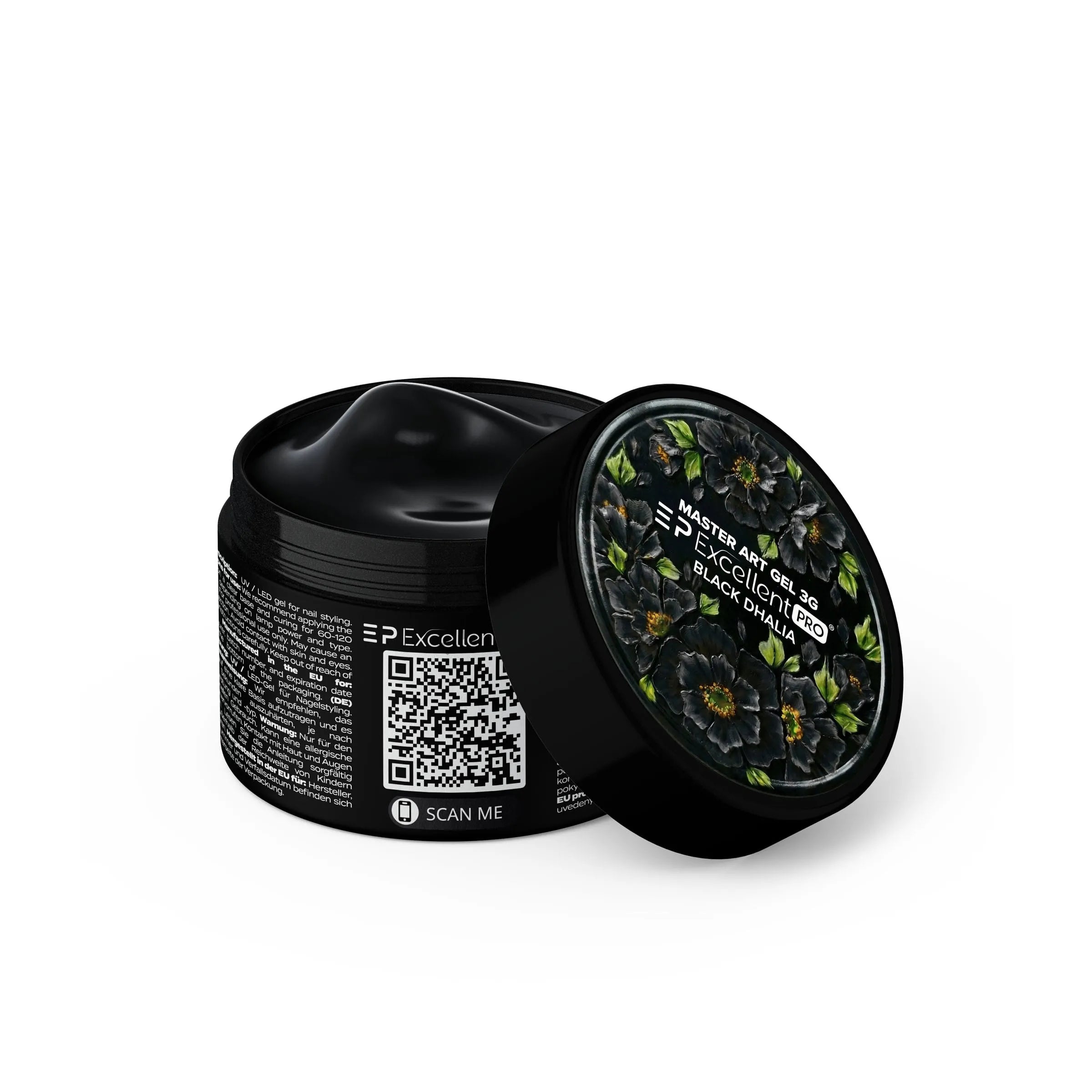 Excellent Pro Master Art Black Dhalia Nail Art Paste 3g