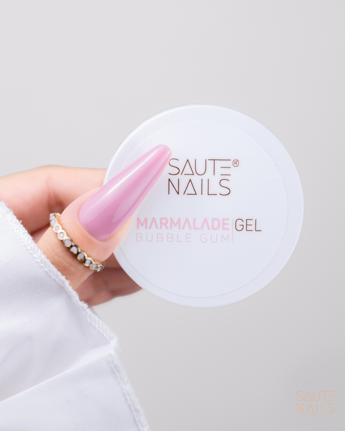 Saute Nails Marmalade Gel Bubble Gum Builder Gel