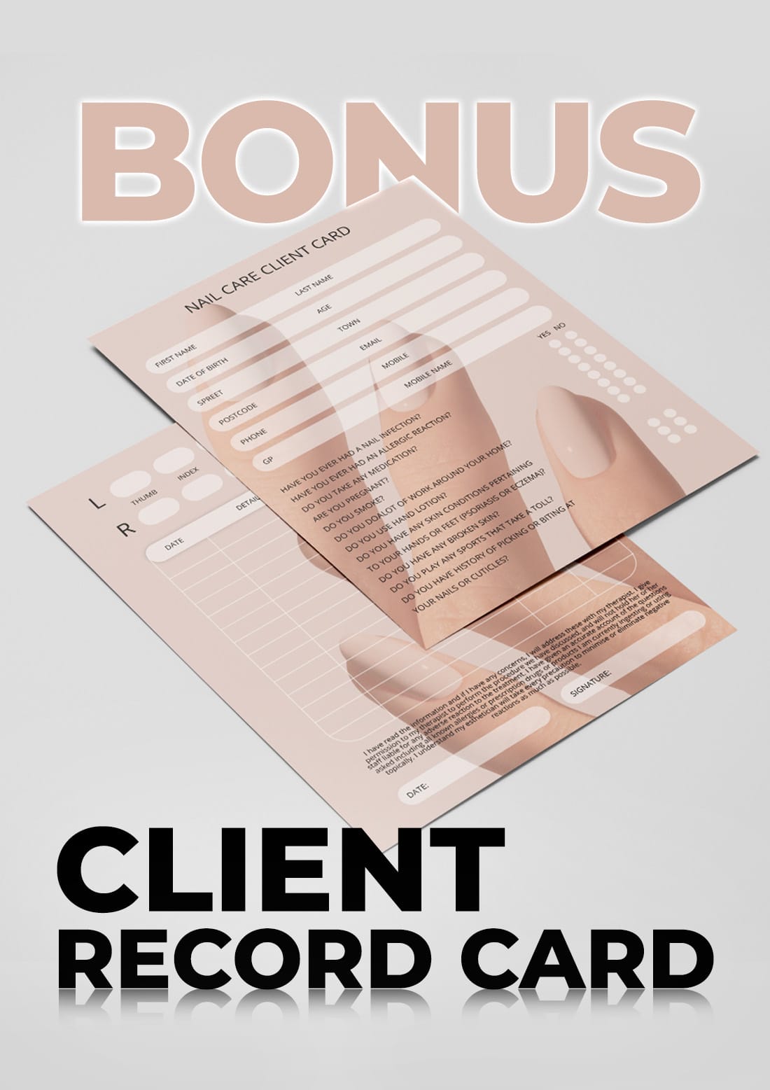 Client Record Card Manuals – Sara Nails