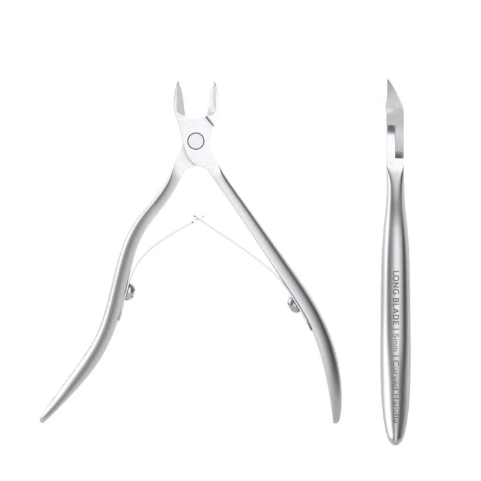 Cuticle Nippers 5mm, Curved Handle - 1PCS