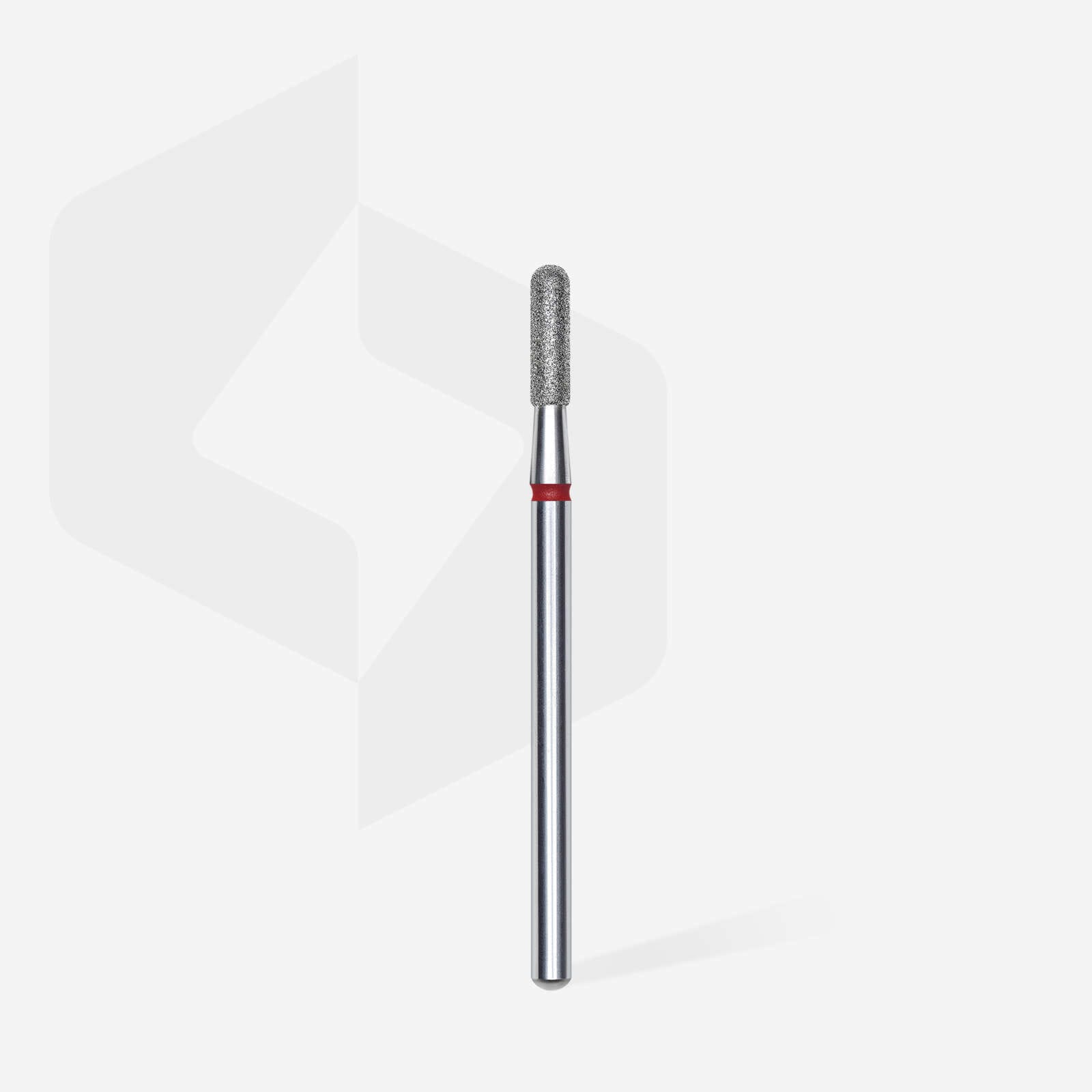 Diamond Nail Drill Bit Rounded Cylinder Red EXPERT Head Diameter 2,3mm/Working Part 8mm FA30R023/8