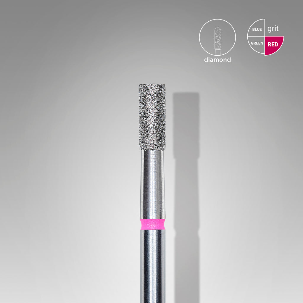 Diamond Nail Drill Bit “Cylinder” Red FA20R025/6