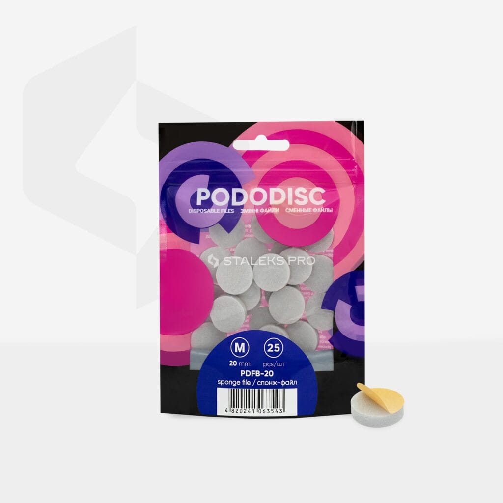 Disposable Files-Sponges For Pedicure Disc Pododisc Staleks Pro M (25 Pcs) PDFB-20