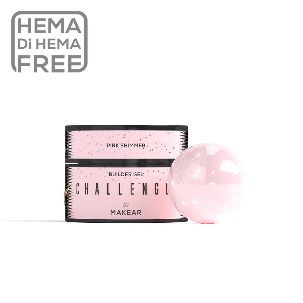 Makear HG13 Challengel Builder Gel - Pink Shimmer