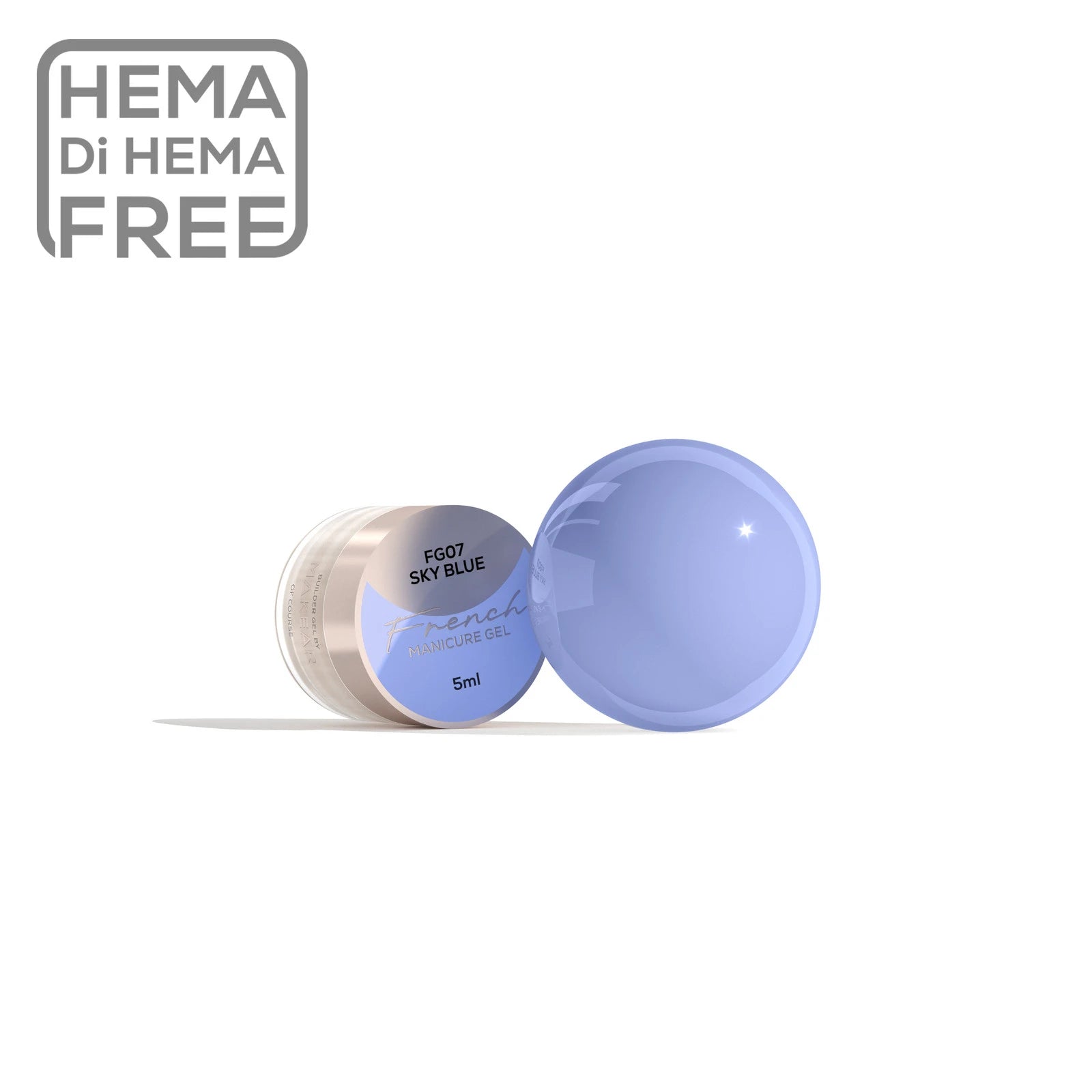 Makear FG07 French Manicure Gel - Sky Blue 5ml