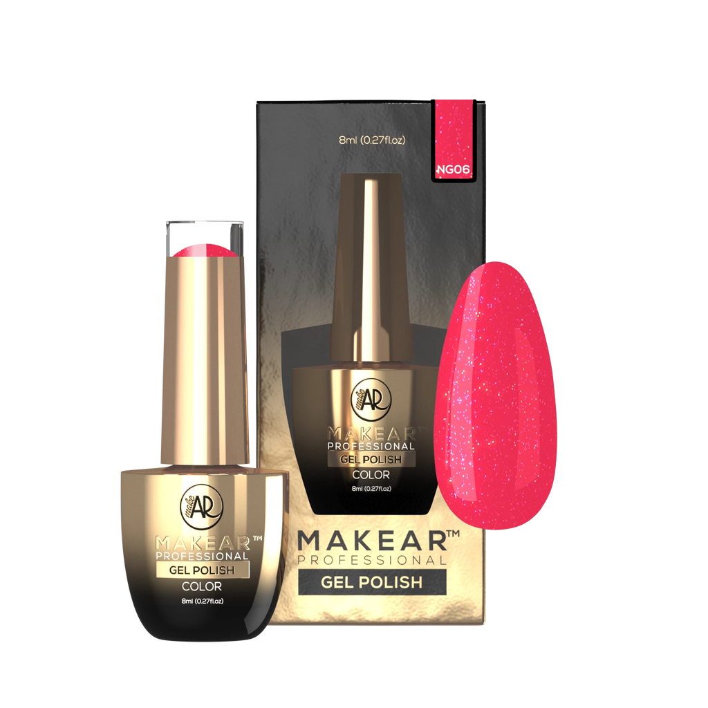 Makear NG06 UV Gel Polish - Neon Glitter 06 - 8ml