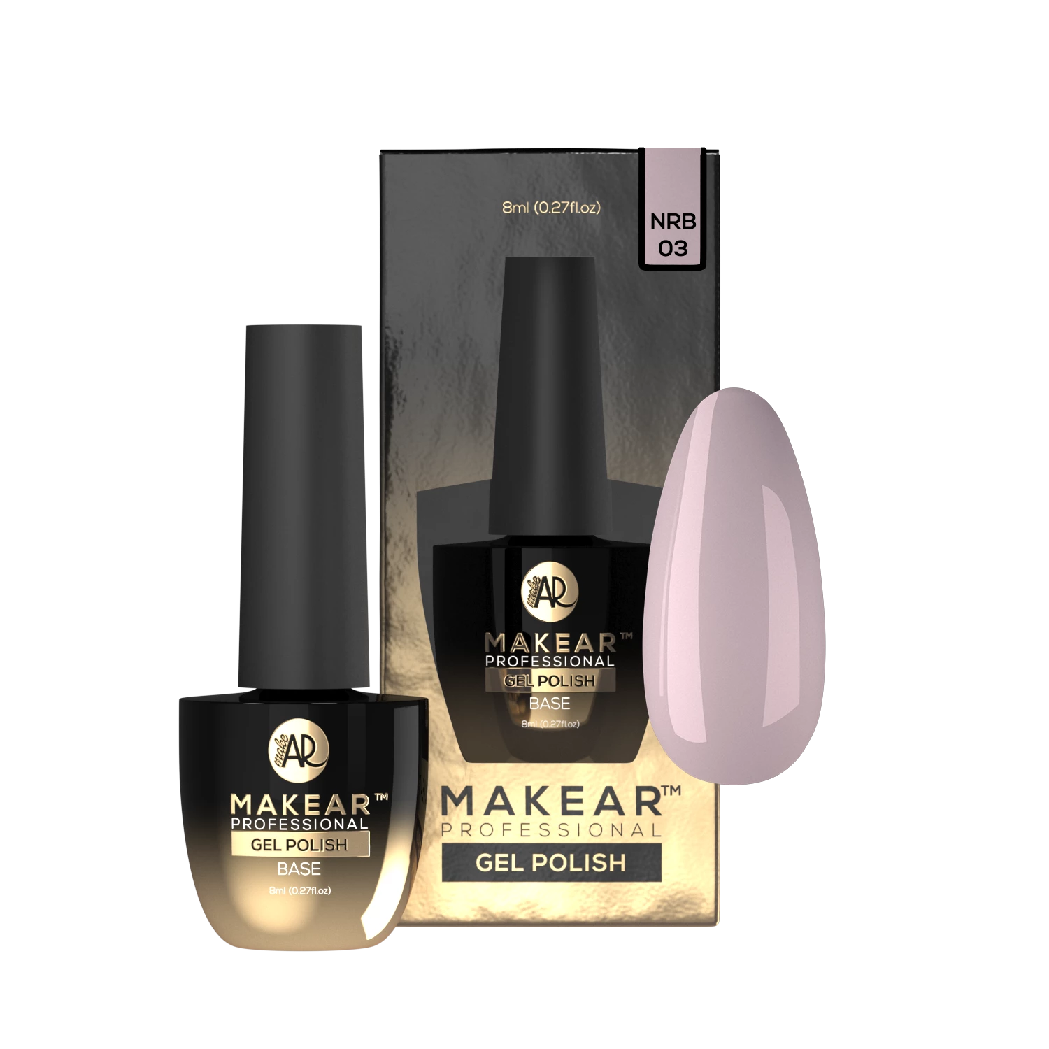 Makear NRB03 Nude Rubber Base 03 - Pudding Pink 8ml