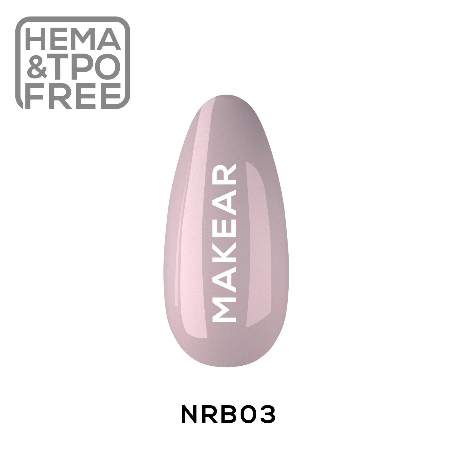 Makear NRB03 Nude Rubber Base 03 - Pudding Pink 8ml
