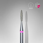 Diamond Nail Drill Bit “Flame” Red FA10R016/8