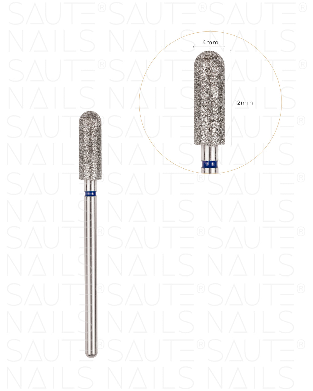 Saute Nails Diamond Cuticle Drill Bit No. 08