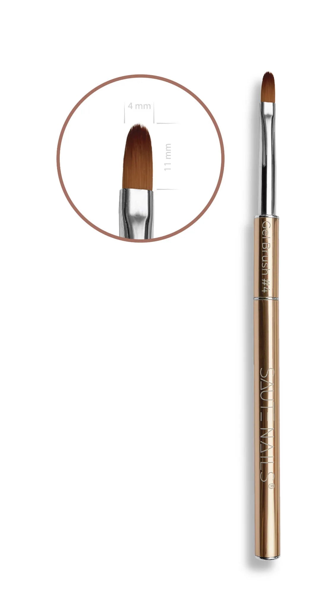 Saute Nails Gel Brush #4