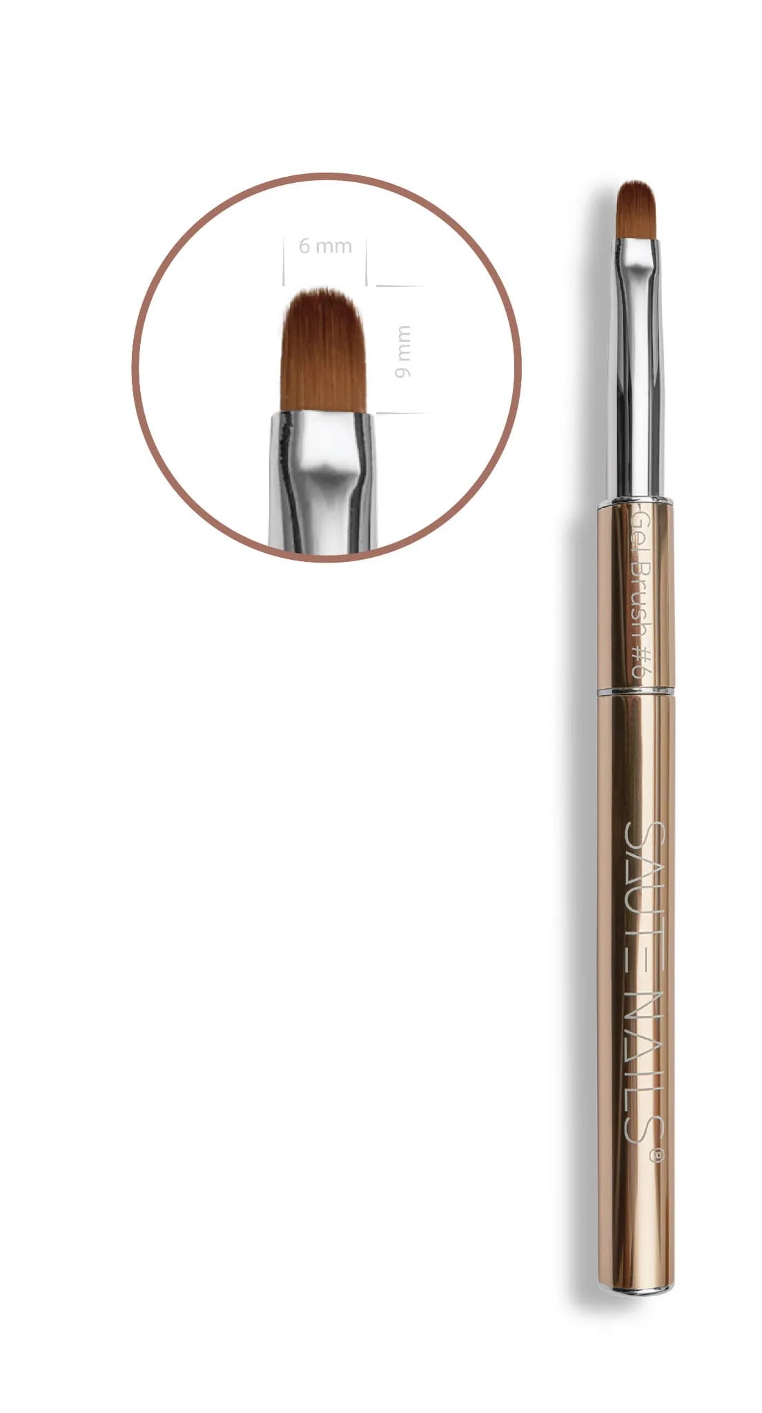 Saute Nails Gel Brush #6