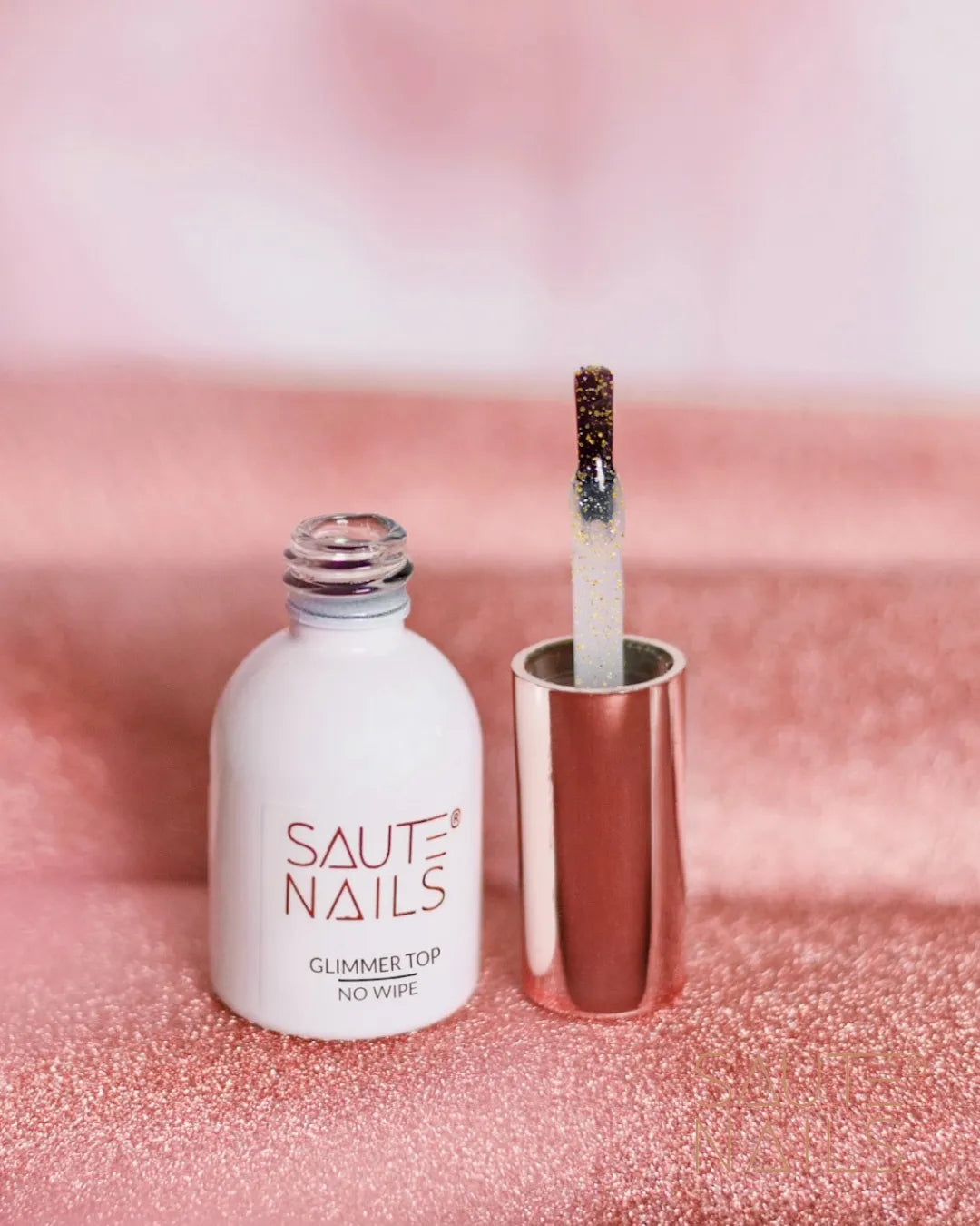 Saute Nails Glimmer Top No Wipe 8ml