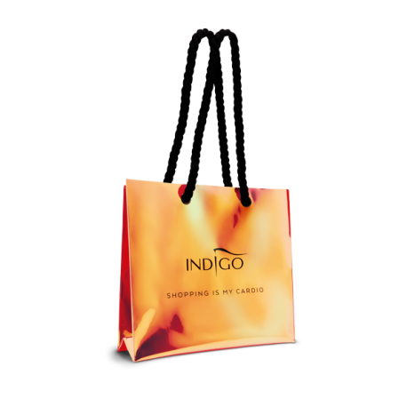Holographic Shopping Bag - Orange