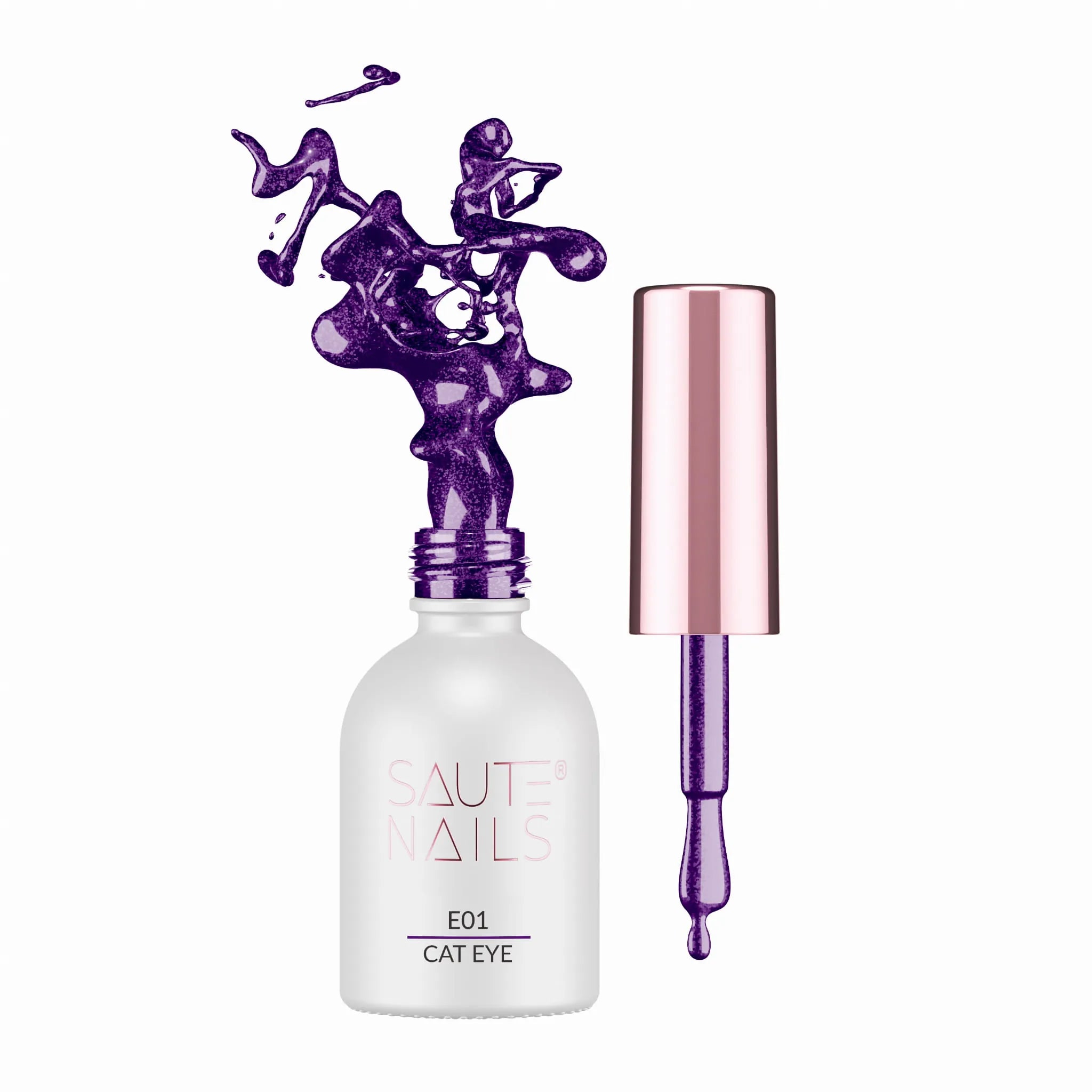 Saute Nails Cat Eye Effect UV/LED Hybrid Gel Polish - E01