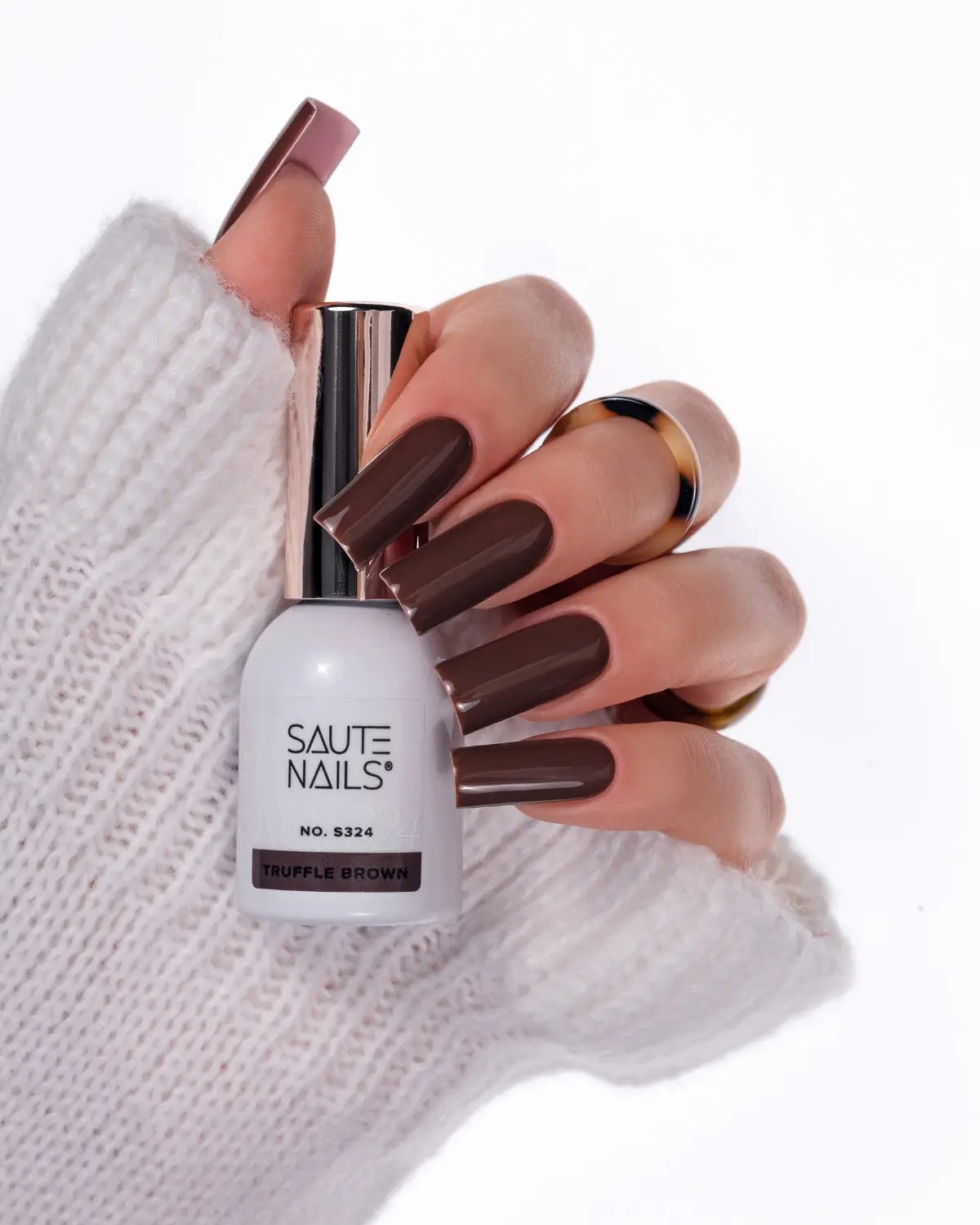 Saute Nails UV/LED Hybrid Gel Polish - S324 Truffle Brown