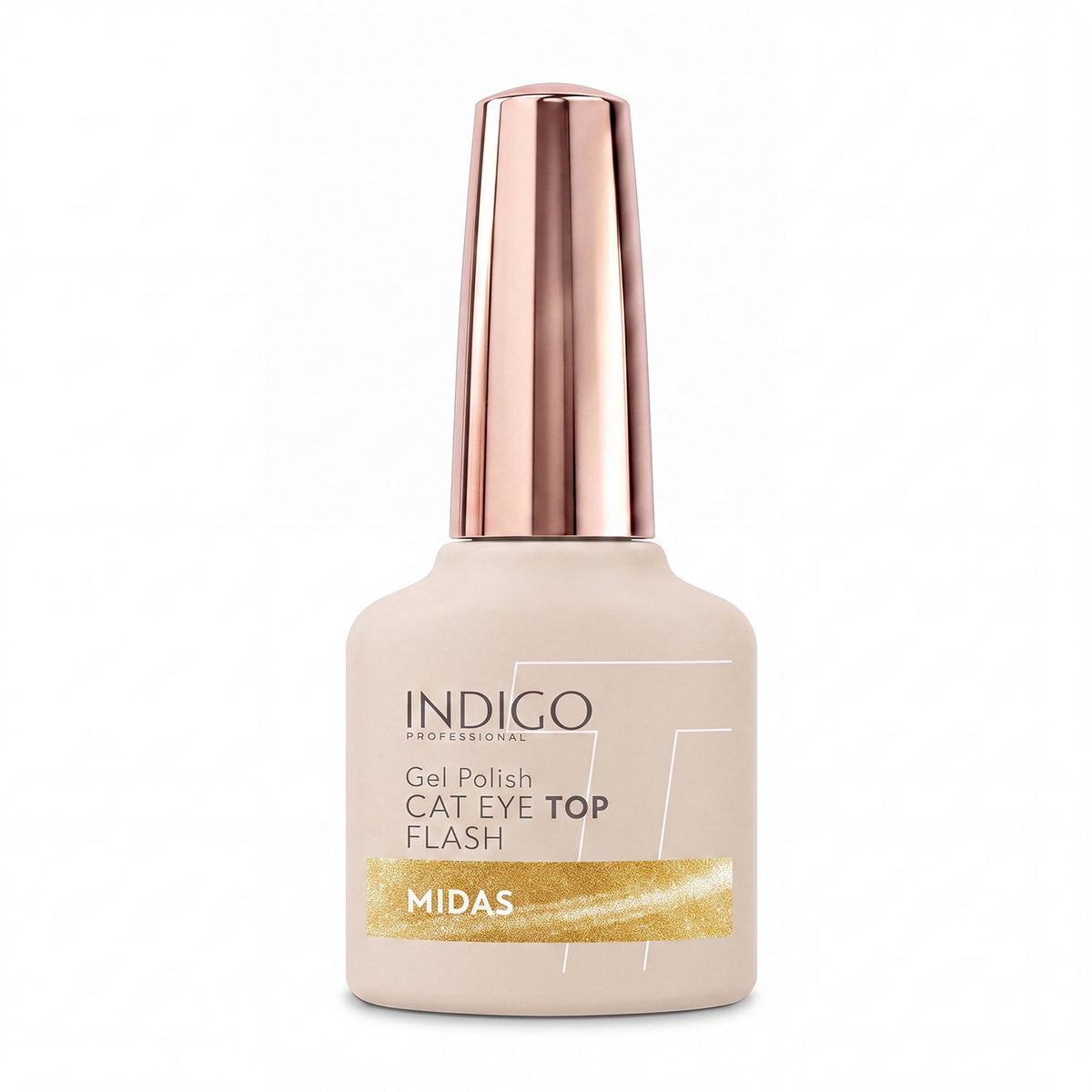 Midas Cat Eye Gel Top Coat with Flash Glitter 7ml