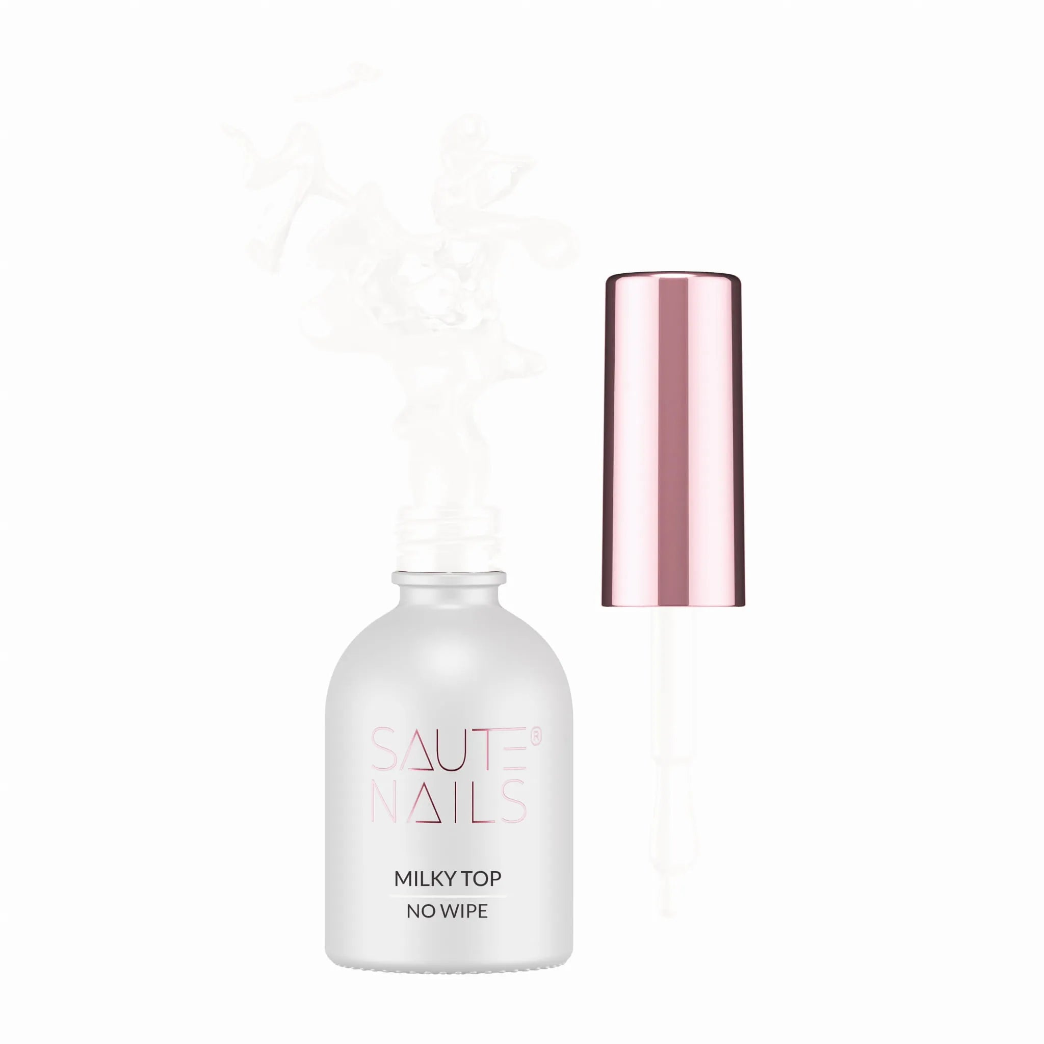 Saute Nails Milky Top No Wipe 8ml