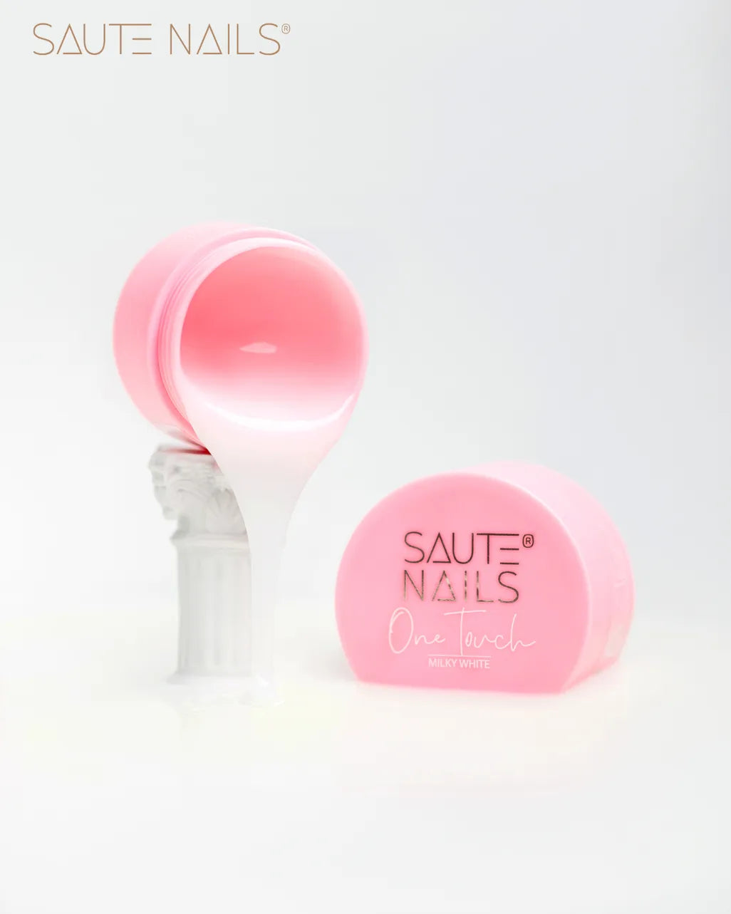 Saute Nails One Touch Milky White Builder Gel