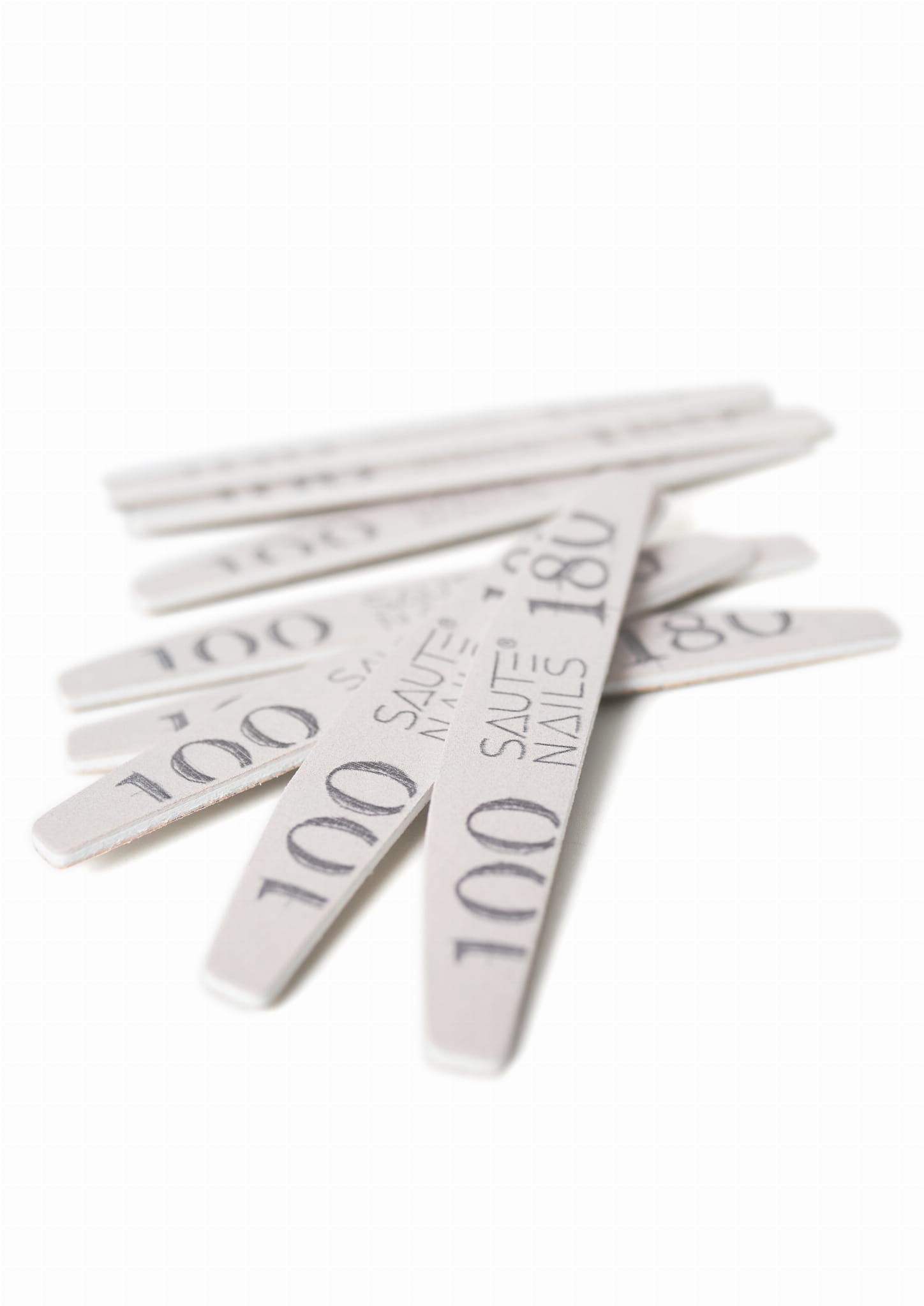 Saute Nails Disposable Half Moon Nail File 100/180 - Pack of 25
