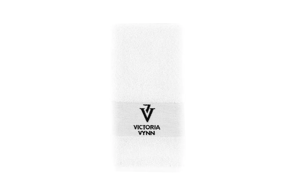 Victoria Vynn Towel With Logo - White