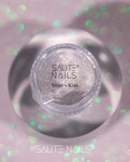 Saute Nails Siren’s Kiss Silver Mirror Nail Powder