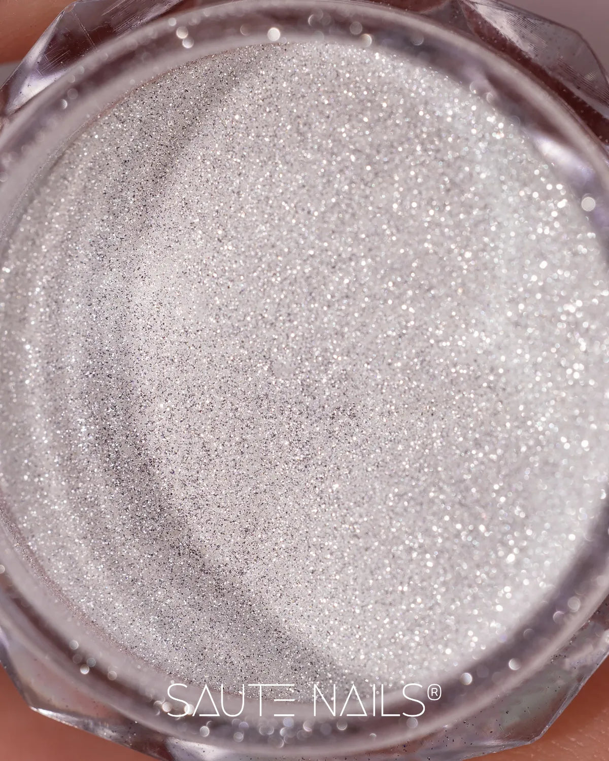 Saute Nails Siren’s Kiss Silver Mirror Nail Powder