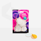 White refill pads for pedicure disc Pododisc Staleks Pro L, 100 grit (50 pc) PDF-25-100w