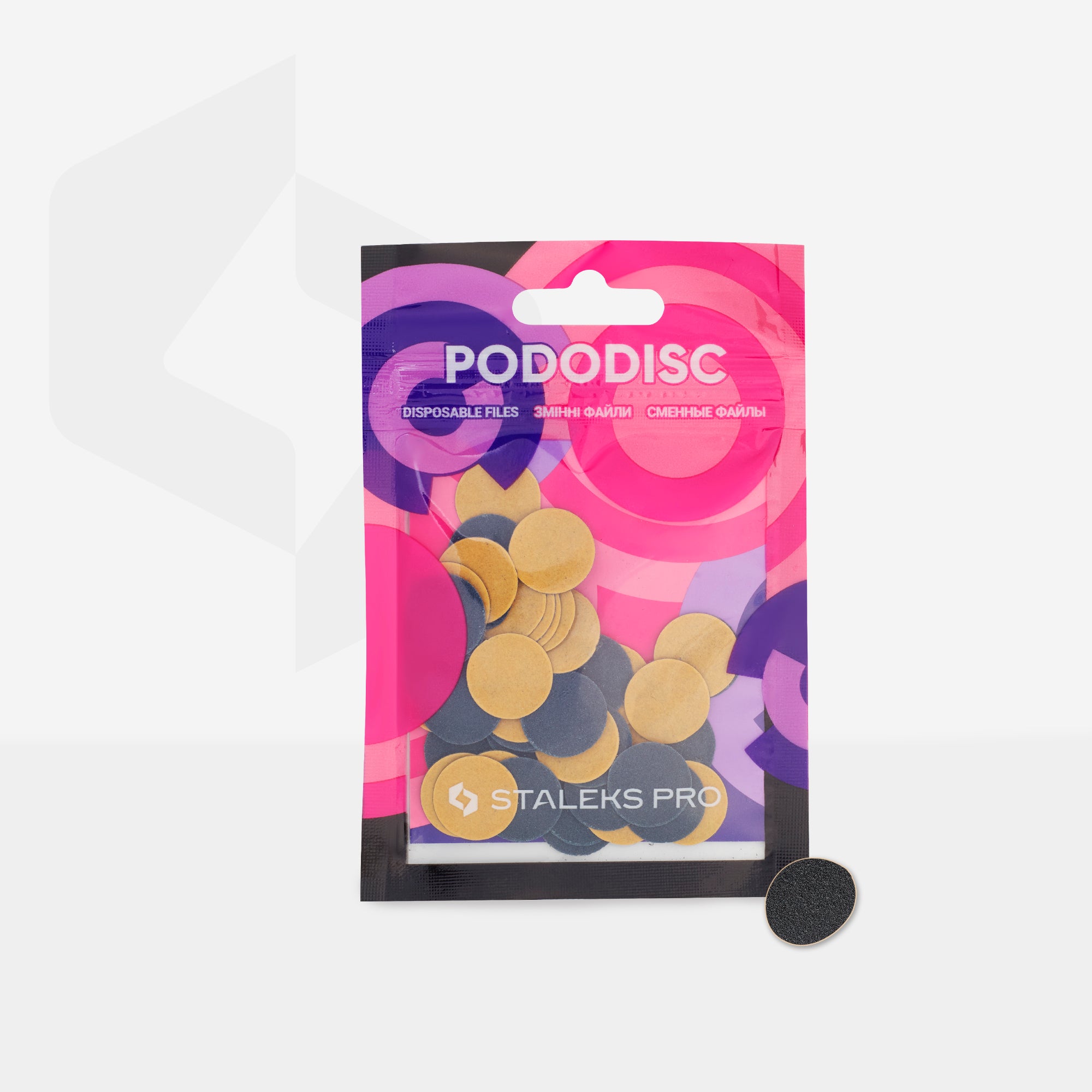 Refill Pads For Pedicure Disc Staleks Pro S, 100 Grit (50 pc) PDF-15-100