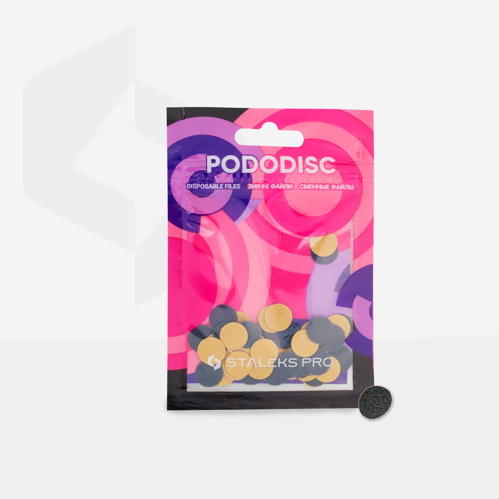 Refill Pads For Pedicure Disc Staleks Pro XS, 80 Grit (50 pc) PDF-10-80