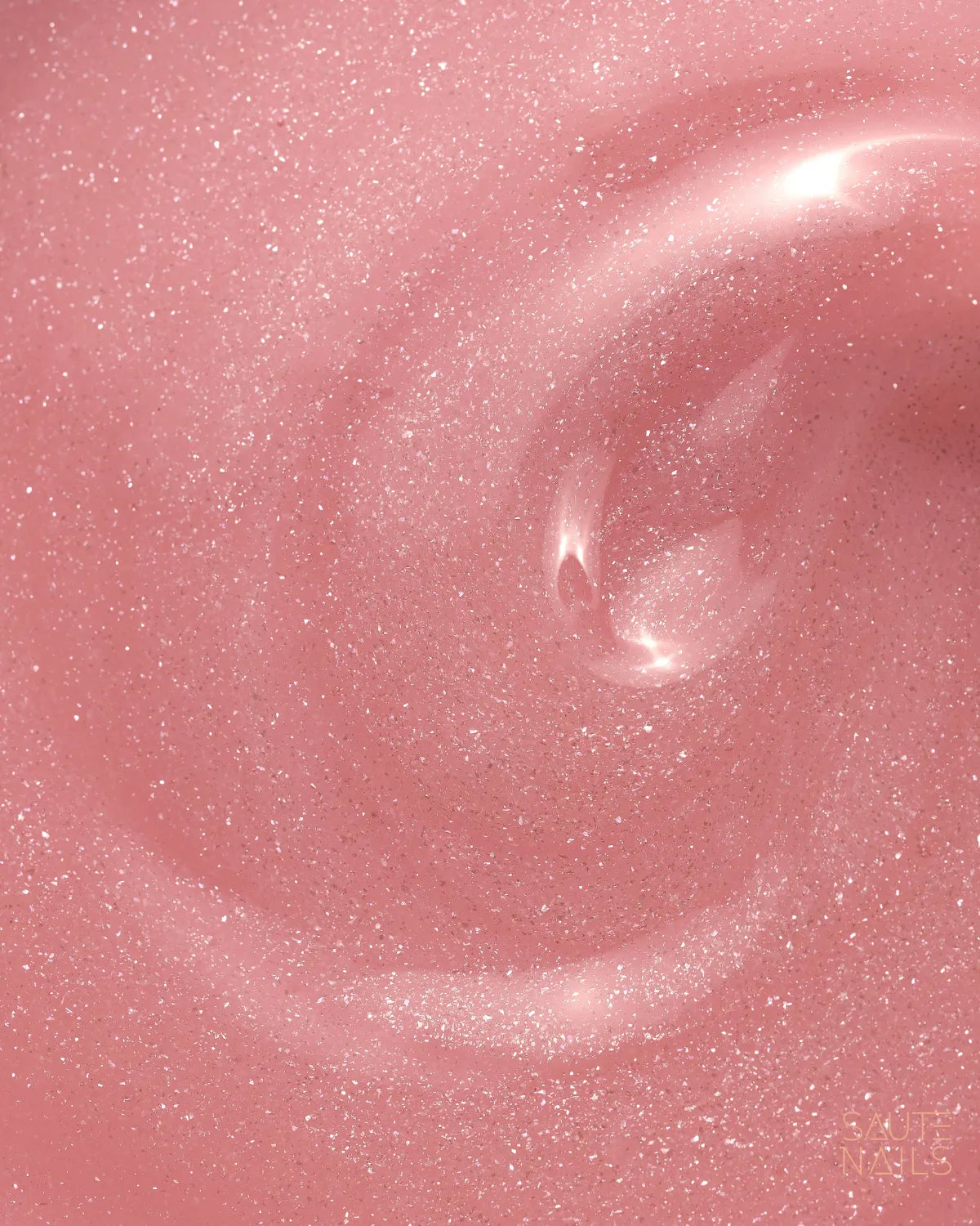 Saute Nails One Touch Glitter Pink Builder Gel