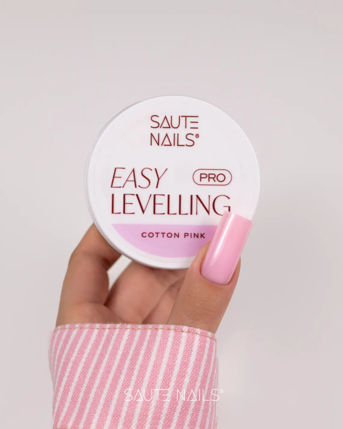 Saute Nails Easy Leveling PRO Cotton Pink Builder Gel