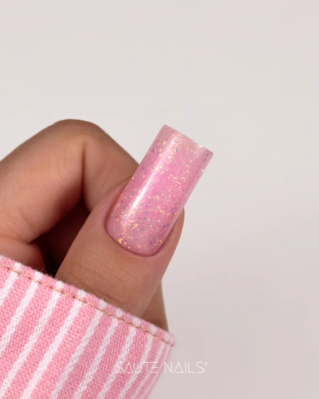 Saute Nails Easy Leveling PRO Shiny Rose Builder Gel