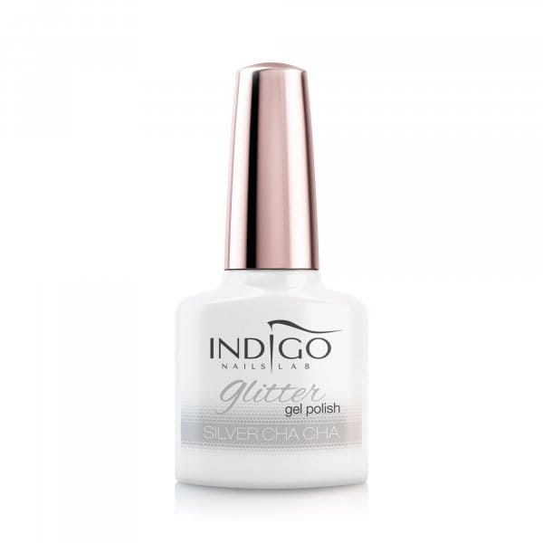Silver Cha Cha Glitter Gel Polish 7Ml