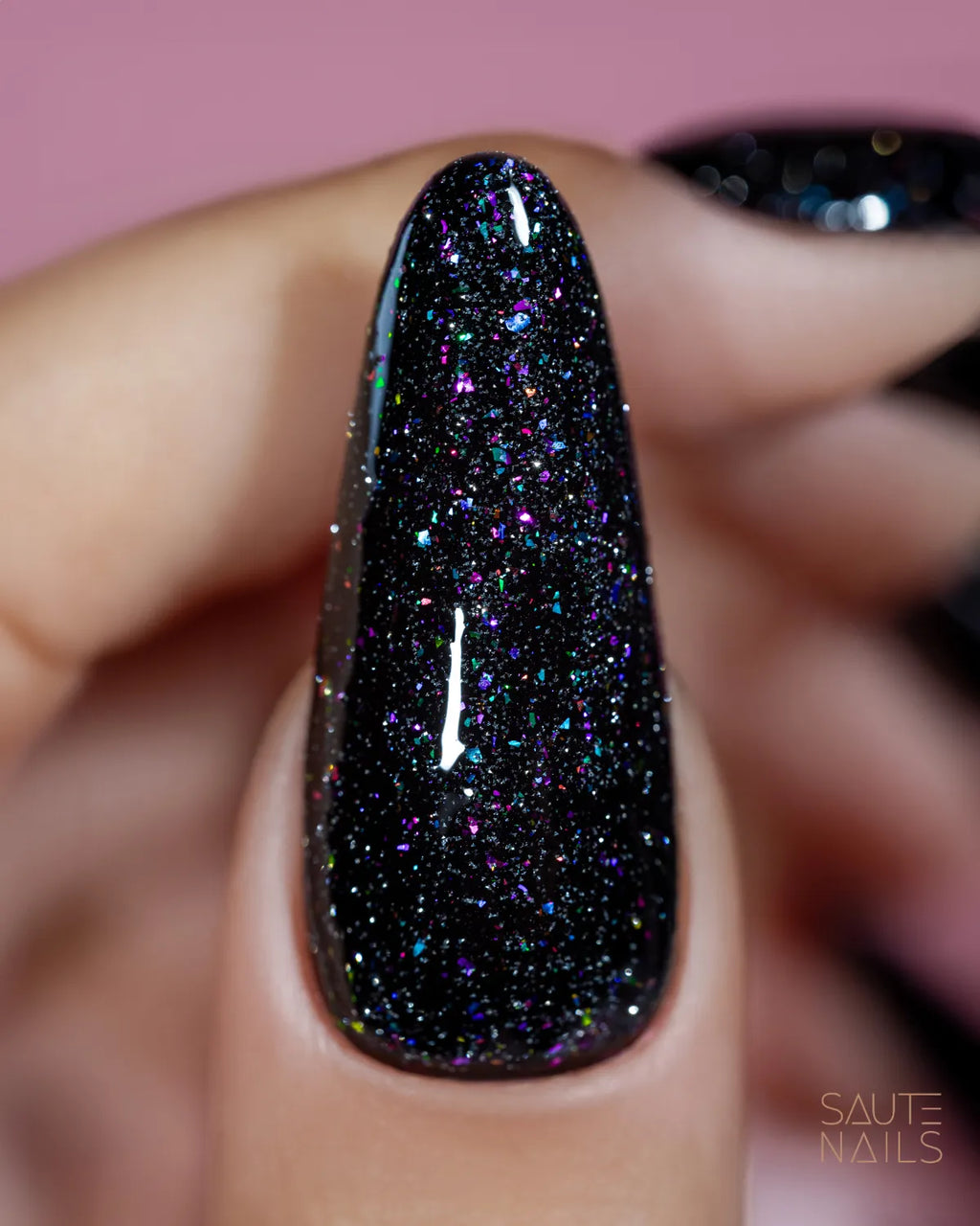Saute Nails Silver Flash Top No Wipe 8ml
