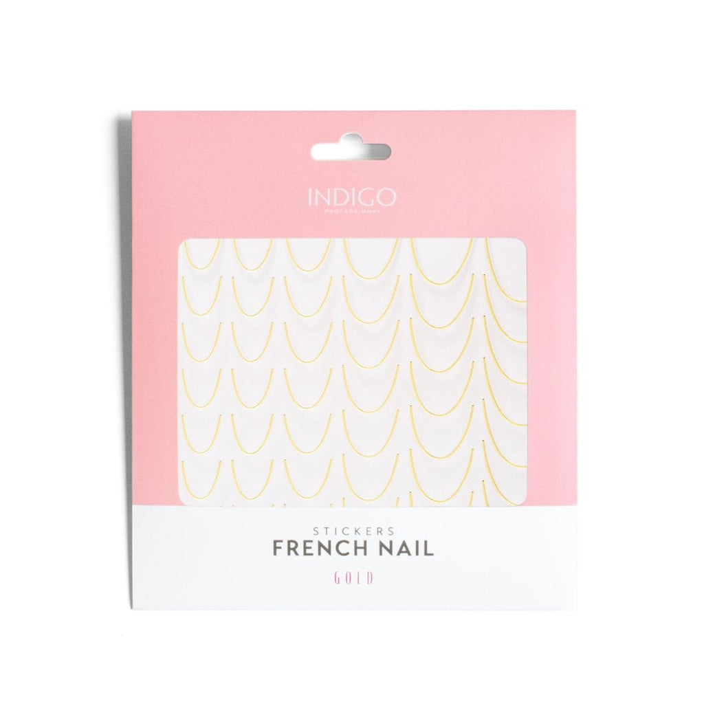 French Nail Stickers Gold