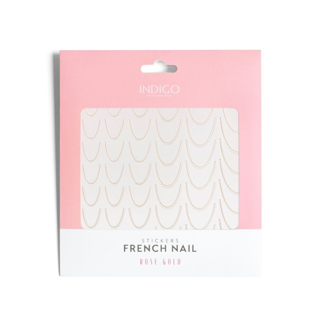 French Nail Stickers Rose Gold