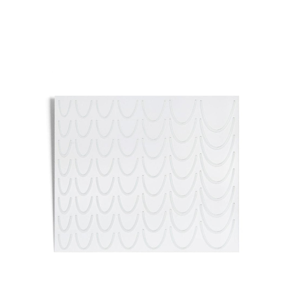 French Nail Stickers Silver