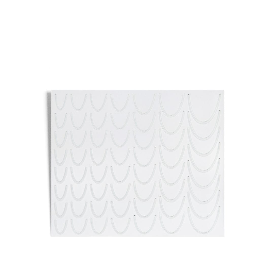 French Nail Stickers Silver