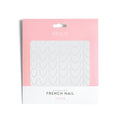 French Nail Stickers Silver